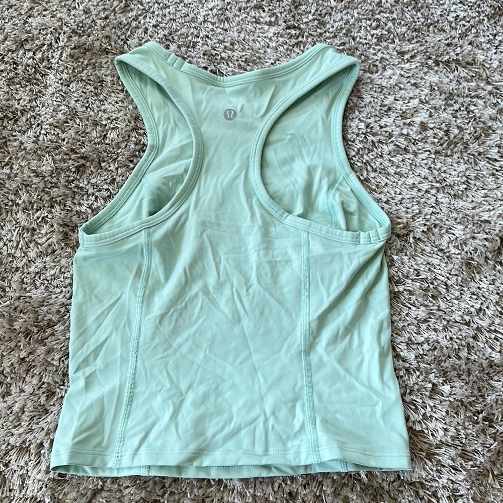 Lululemon Mint Cropped Tank